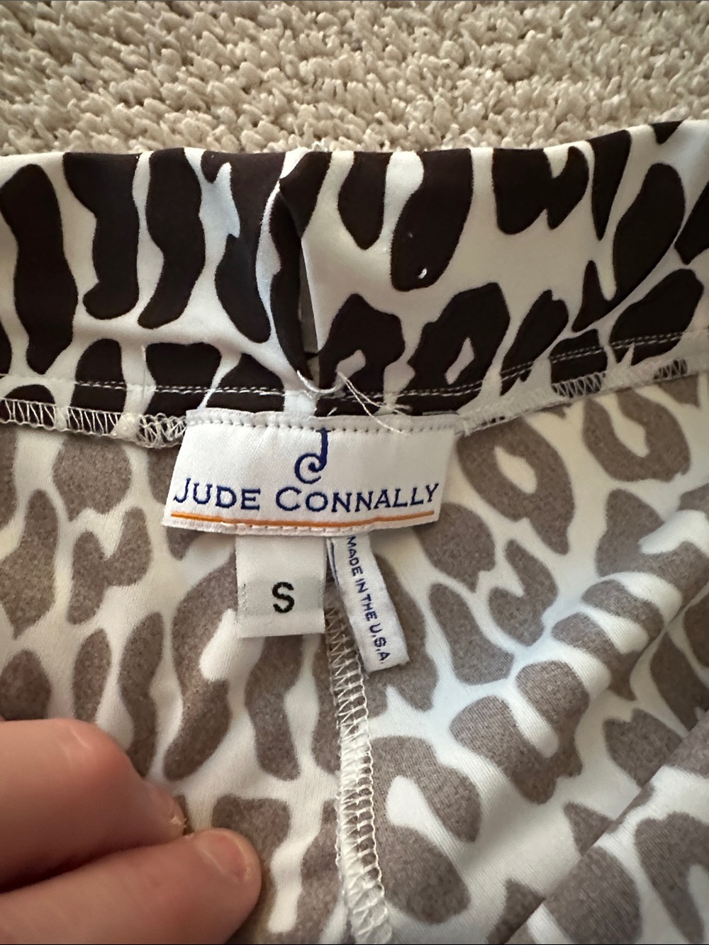 Jude Connally Brown and White Leopard-Print wide leg pants. Size small, EUC - Picture 4 of 4